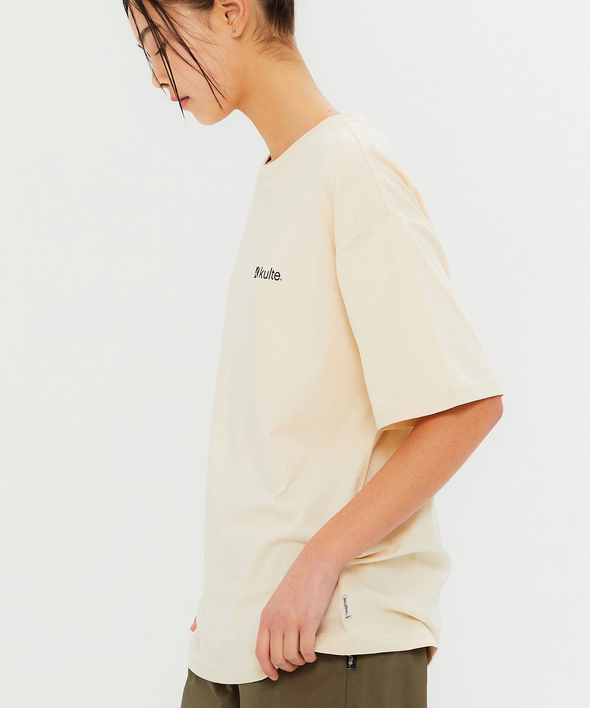 쿨트(KULTE) ICON LOGO T-SHIRT IVORY