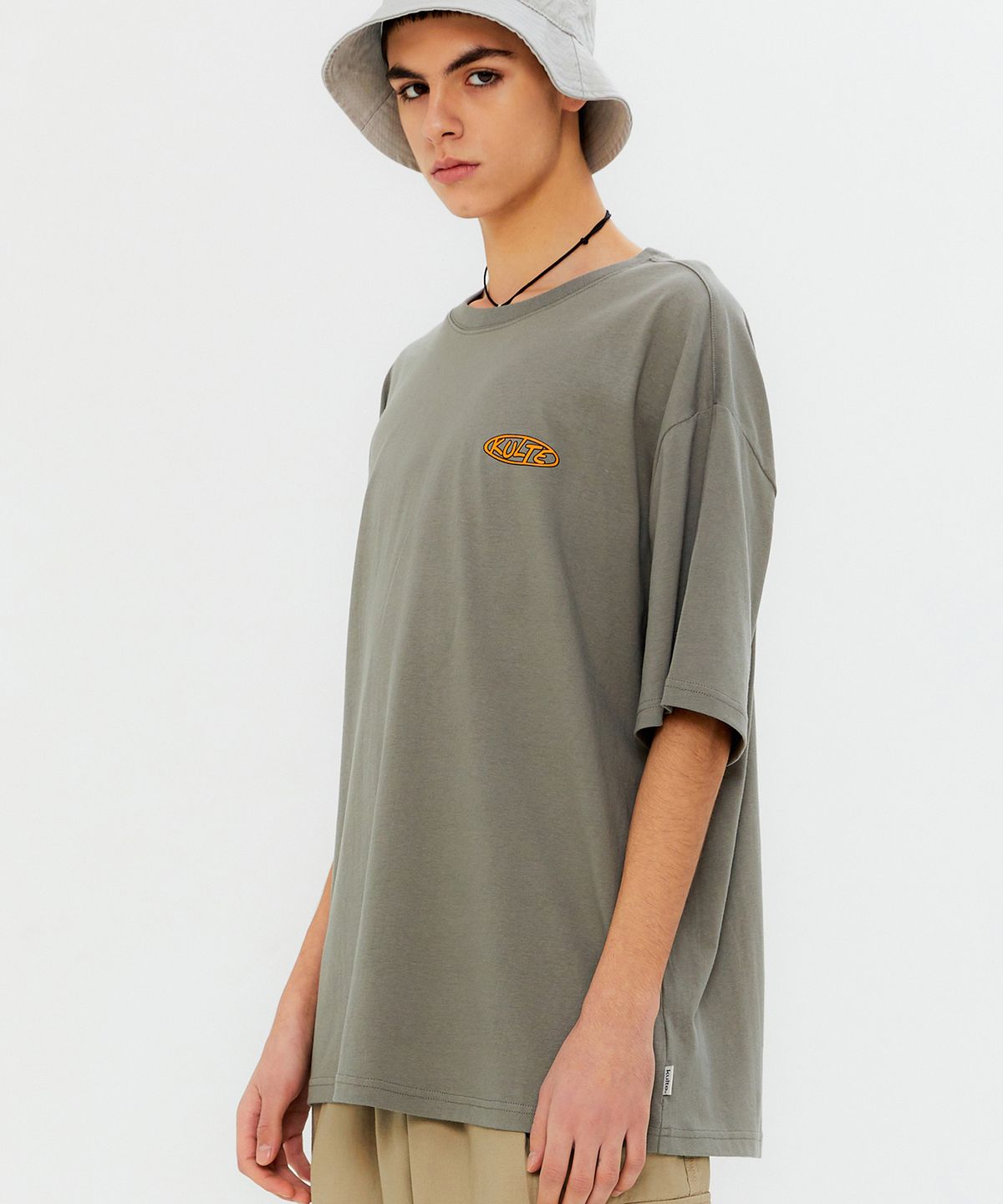 쿨트(KULTE) ORBIT LOGO T-SHIRT L.KHAKI