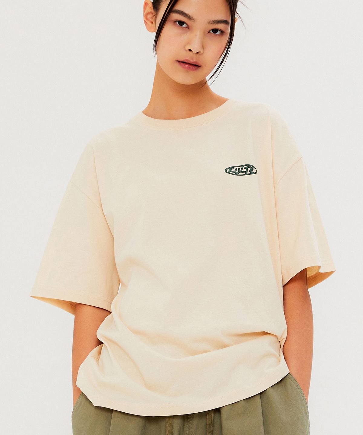 쿨트(KULTE) ORBIT LOGO T-SHIRT IVORY