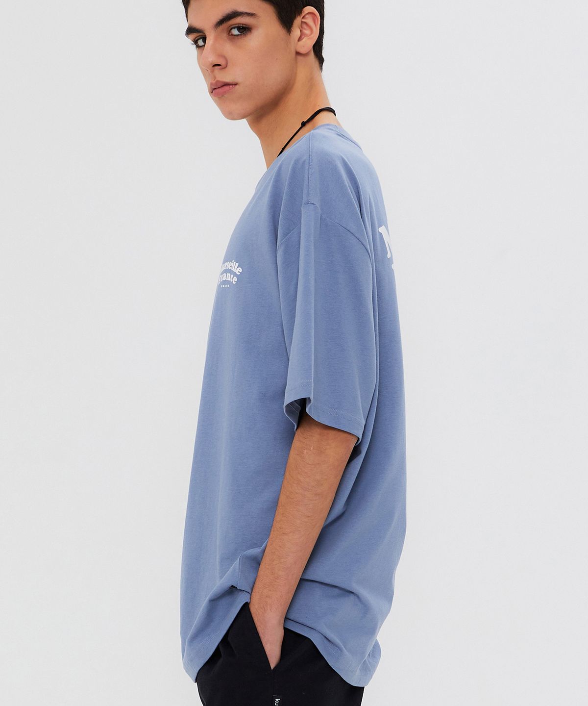 쿨트(KULTE) DOUBLE COLLEGE T-SHIRT L.BLUE
