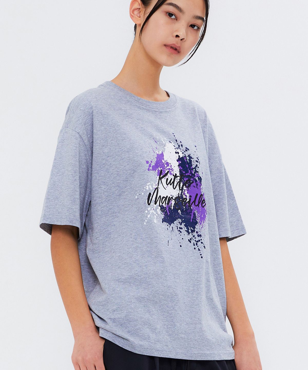 쿨트(KULTE) SPRAY PAINT T-SHIRT M.GREY