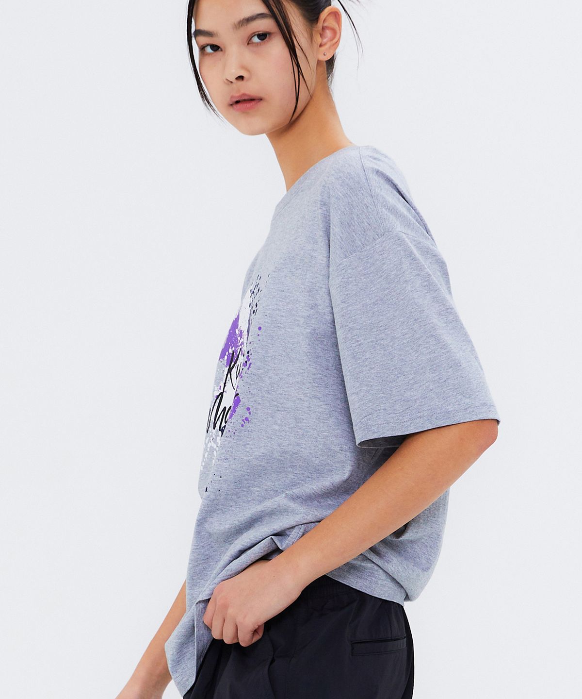 쿨트(KULTE) SPRAY PAINT T-SHIRT M.GREY