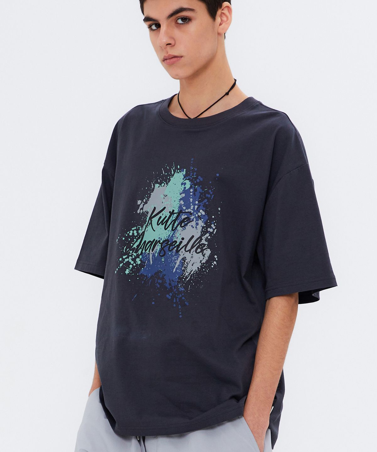 쿨트(KULTE) SPRAY PAINT T-SHIRT GREY