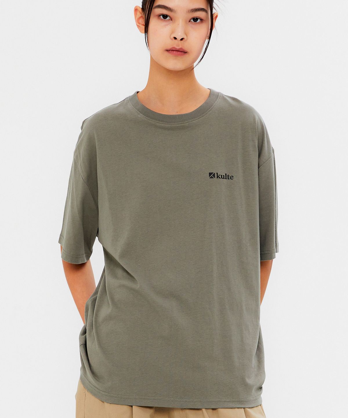 쿨트(KULTE) CLASSIC BIKE T-SHIRT L.KHAKI