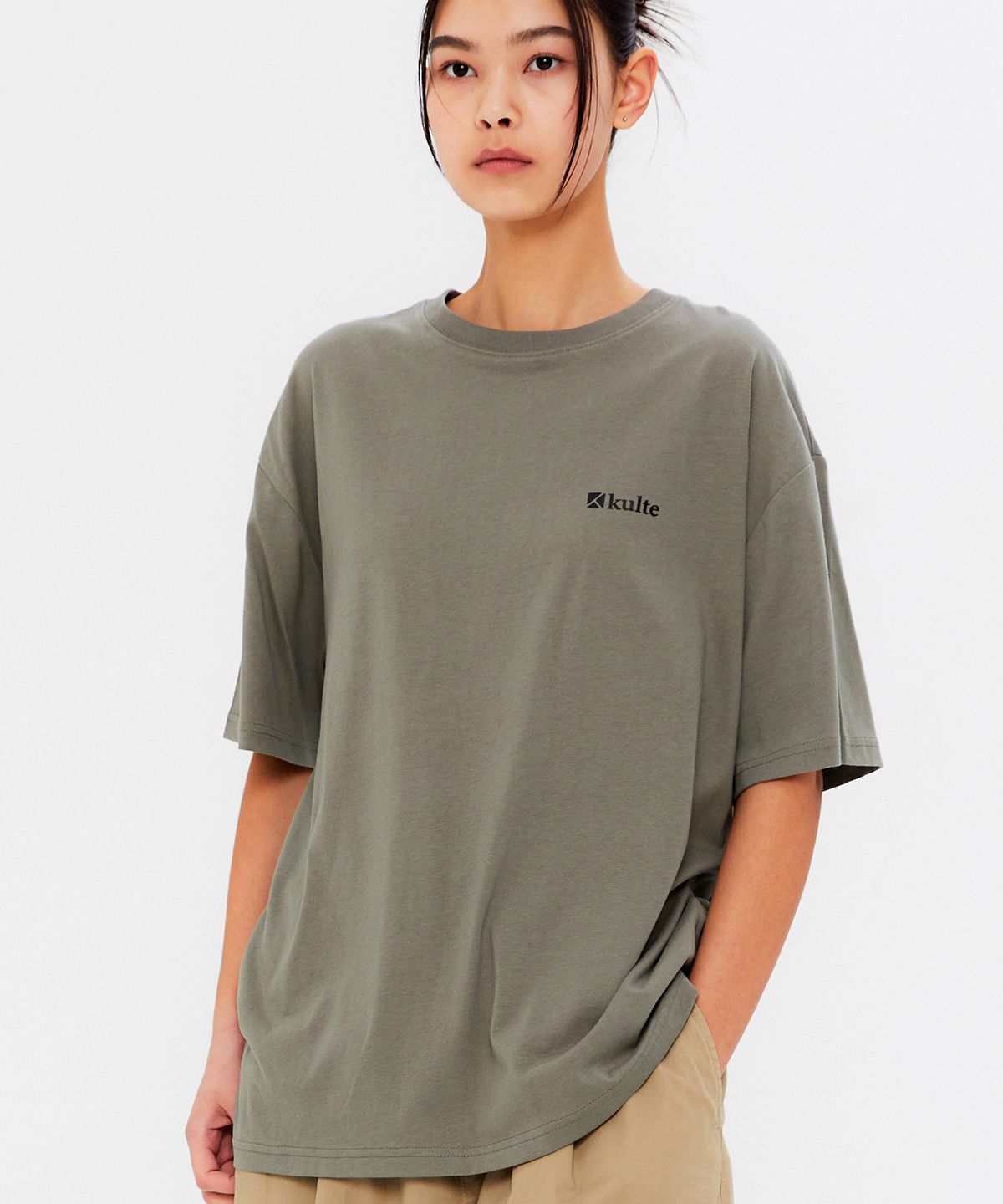 쿨트(KULTE) CLASSIC BIKE T-SHIRT L.KHAKI