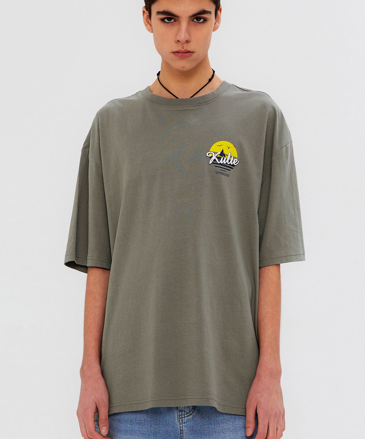 쿨트(KULTE) SUNSET T-SHIRT L.KHAKI