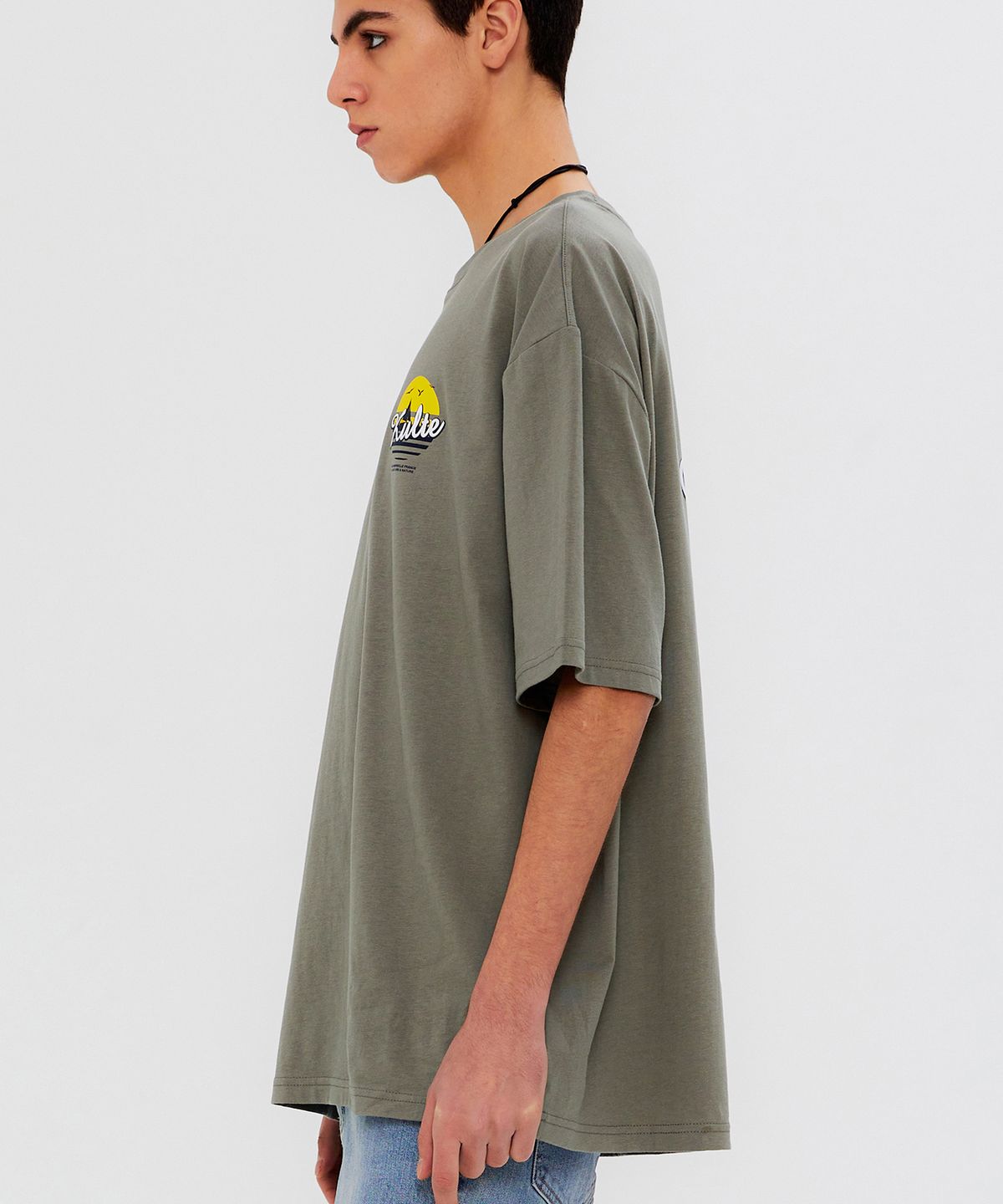 쿨트(KULTE) SUNSET T-SHIRT L.KHAKI