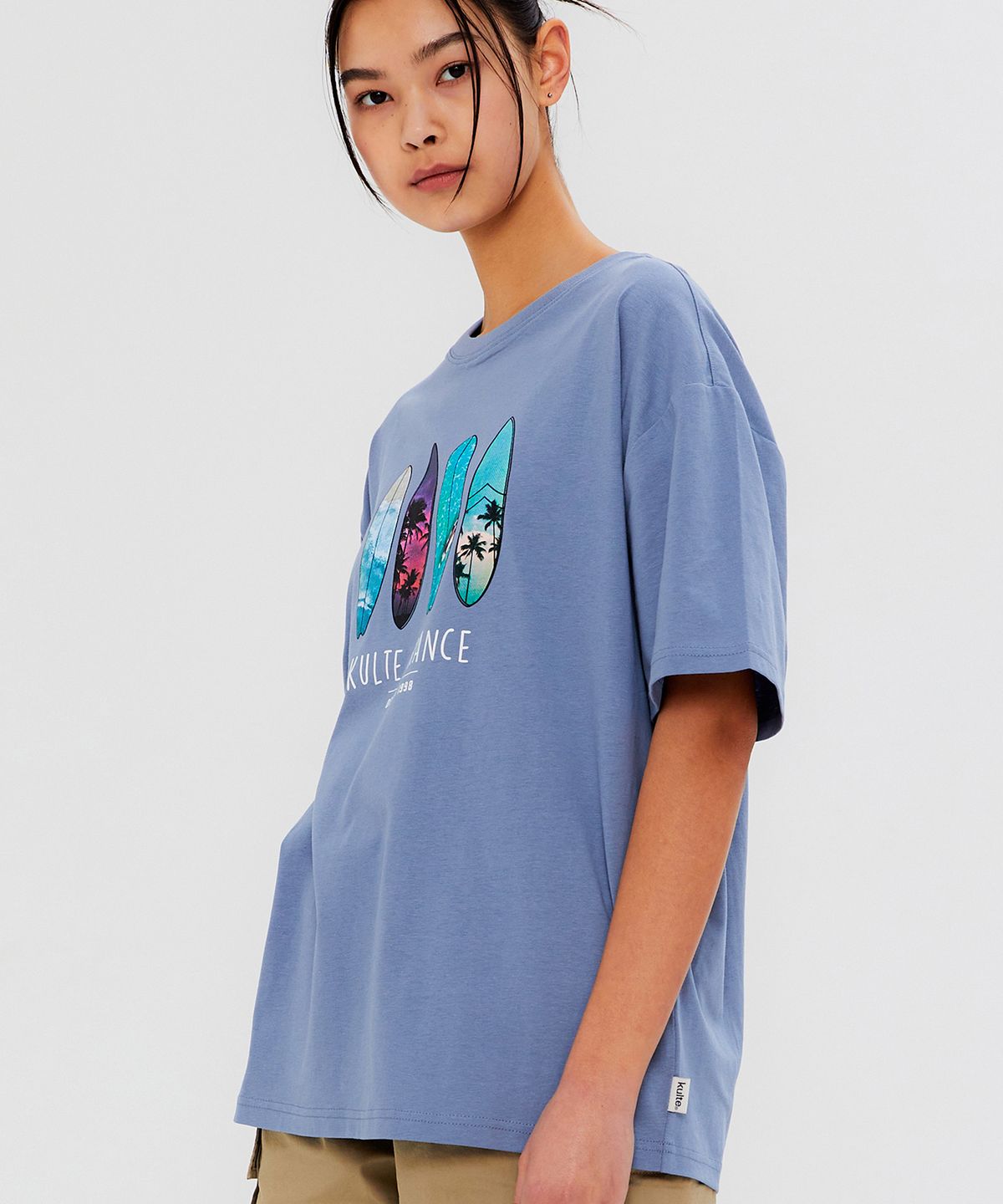 쿨트(KULTE) SURFFERS T-SHIRT L.BLUE