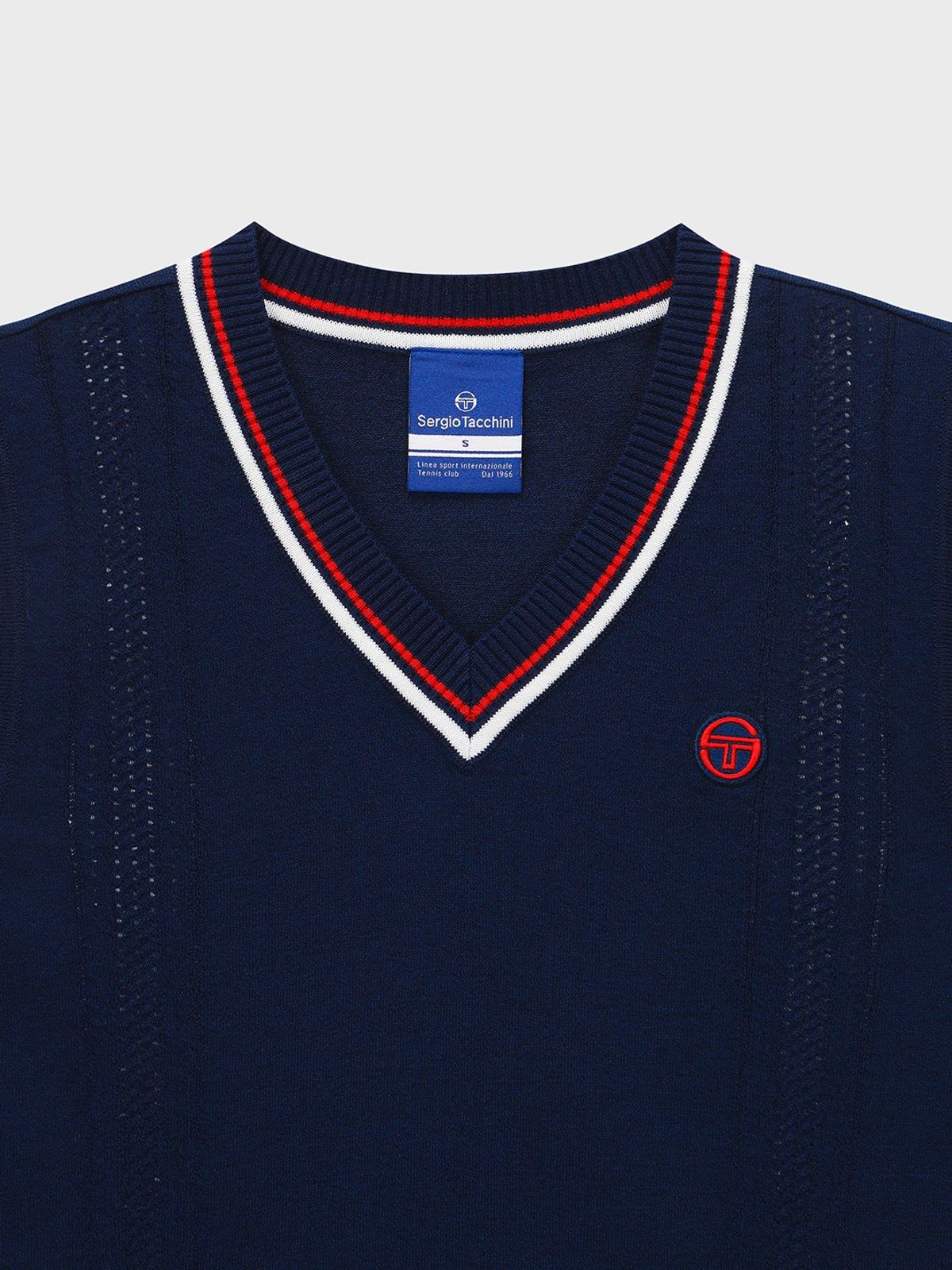 세르지오 타키니(SERGIO TACCHINI) W 프레피 스웨터 베스트 (Navy)