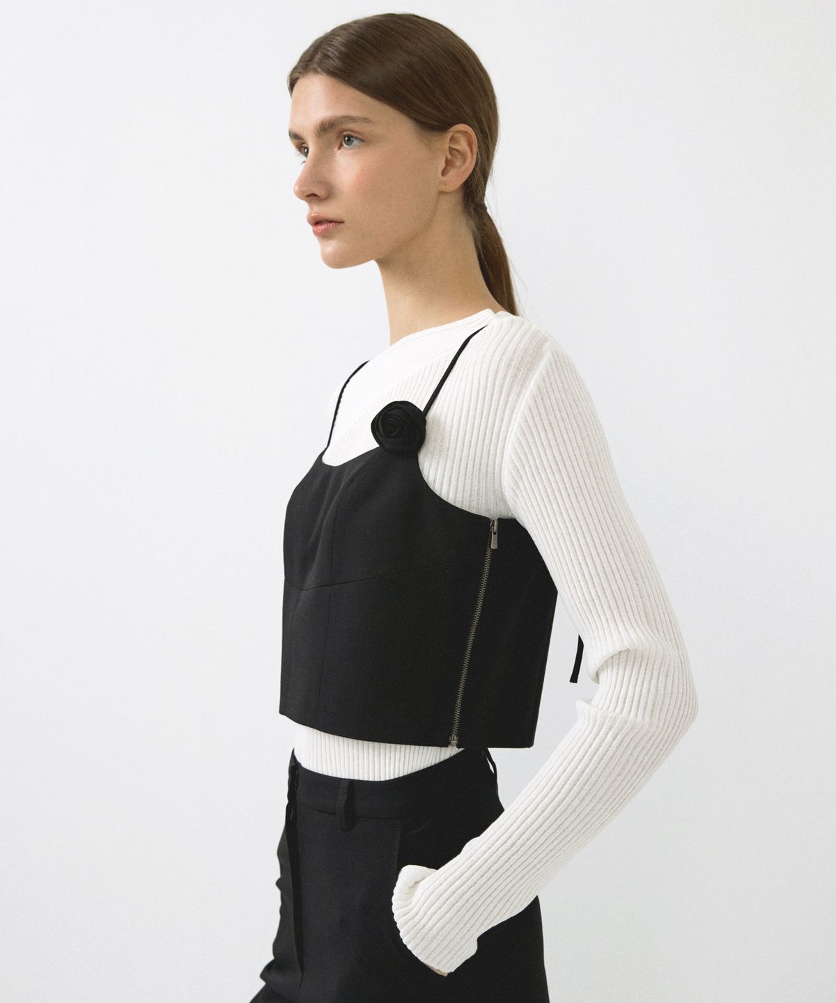 오떼뜨(OCTETTE) CORSAGE BUSTIER TOP_2COLOR