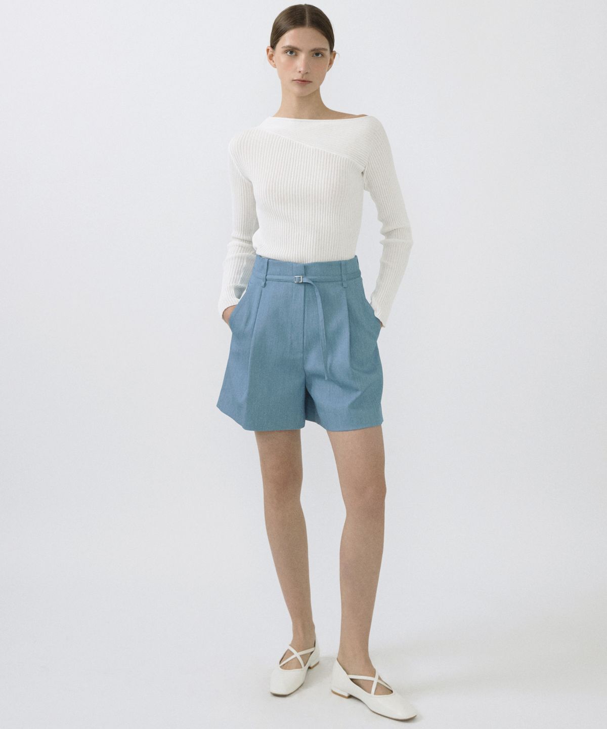 오떼뜨(OCTETTE) ONE TUCK BERMUDA PANTS_2COLOR