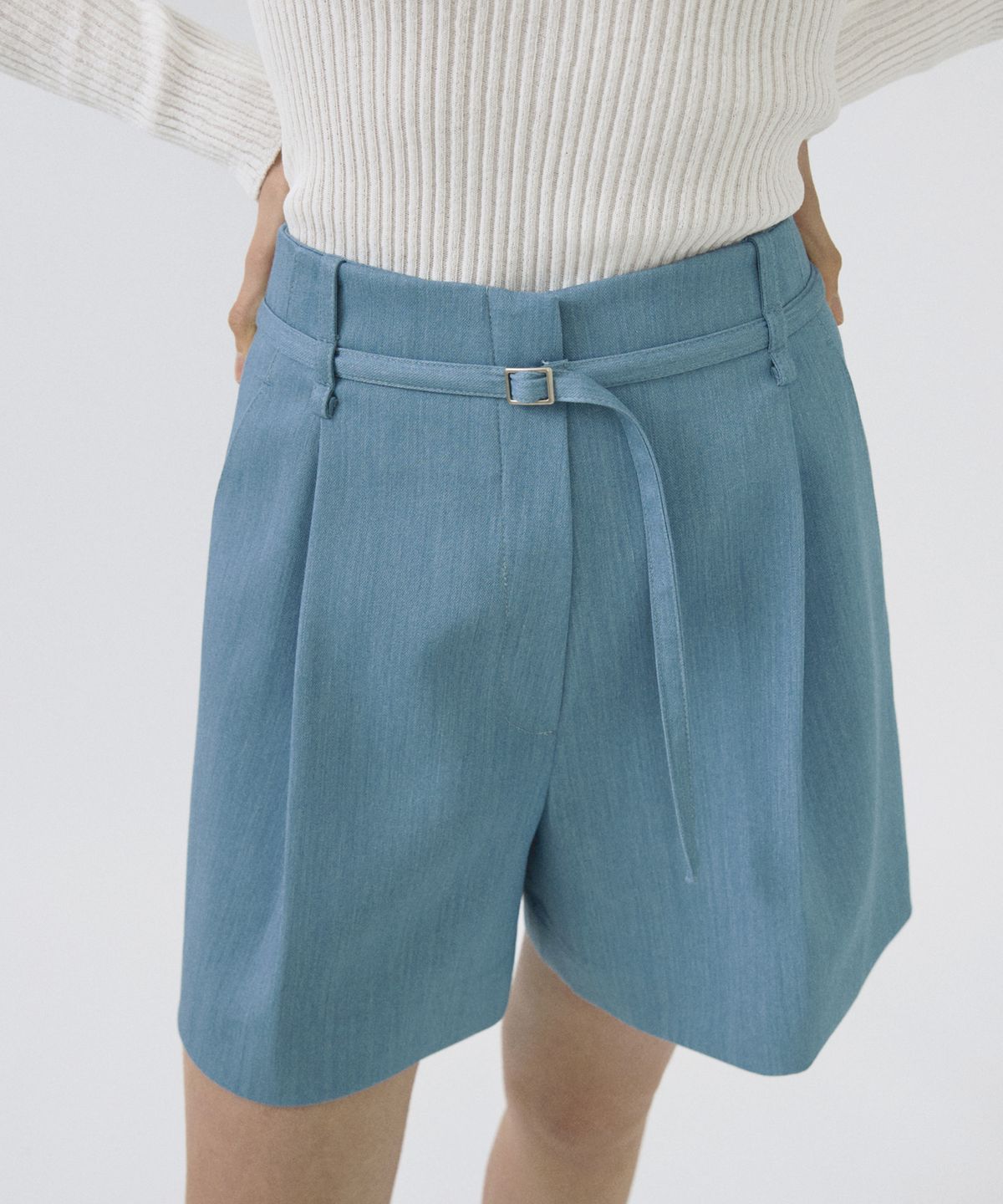오떼뜨(OCTETTE) ONE TUCK BERMUDA PANTS_2COLOR