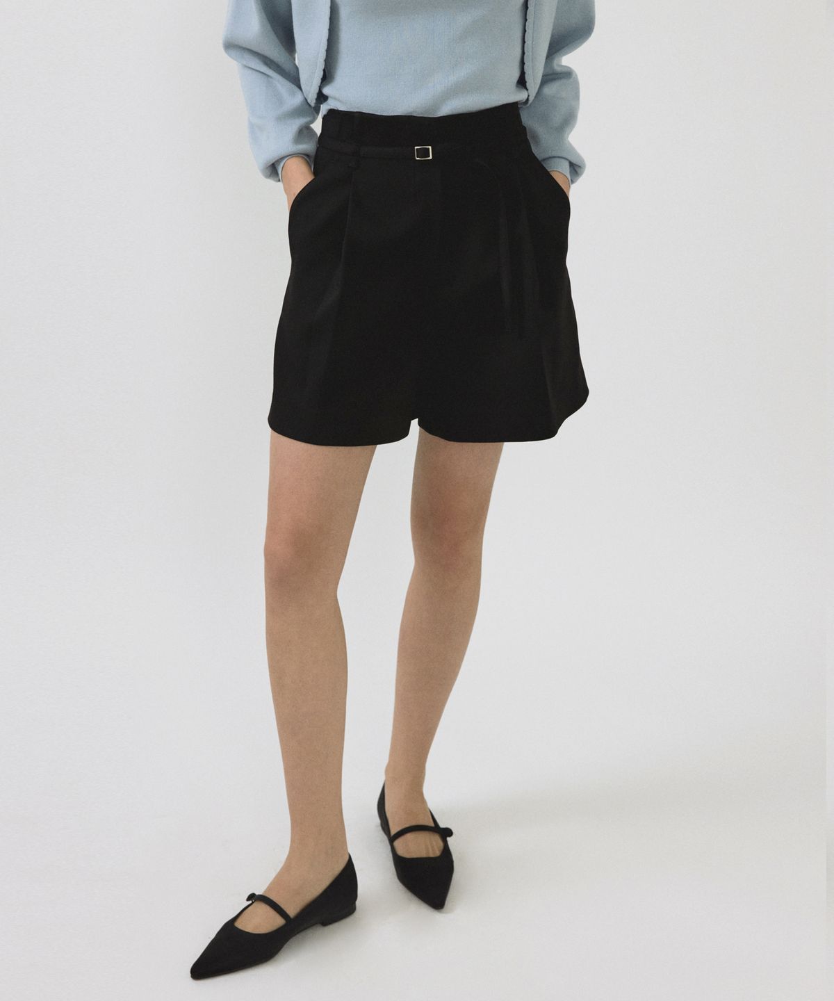 오떼뜨(OCTETTE) ONE TUCK BERMUDA PANTS_2COLOR