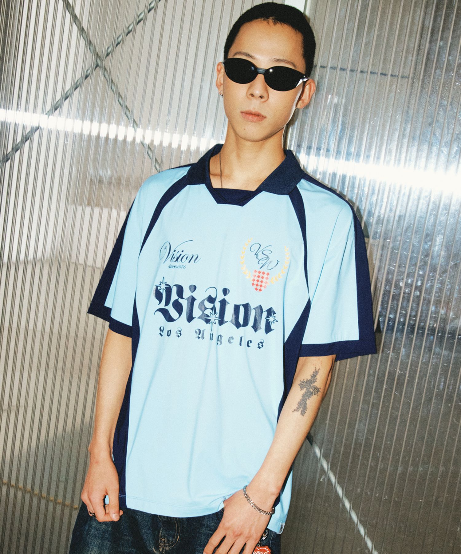 MUSINSA | VISION STREETWEAR VSW Soccer Jersey Sky Blue