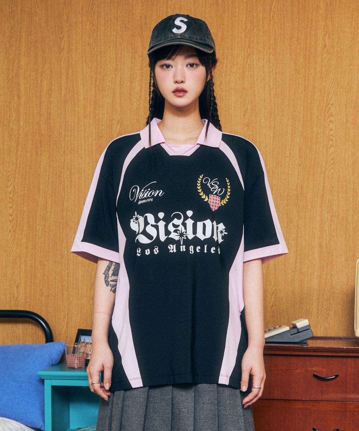 비전스트릿웨어(VISION STREETWEAR) VSW Soccer Jersey Pink