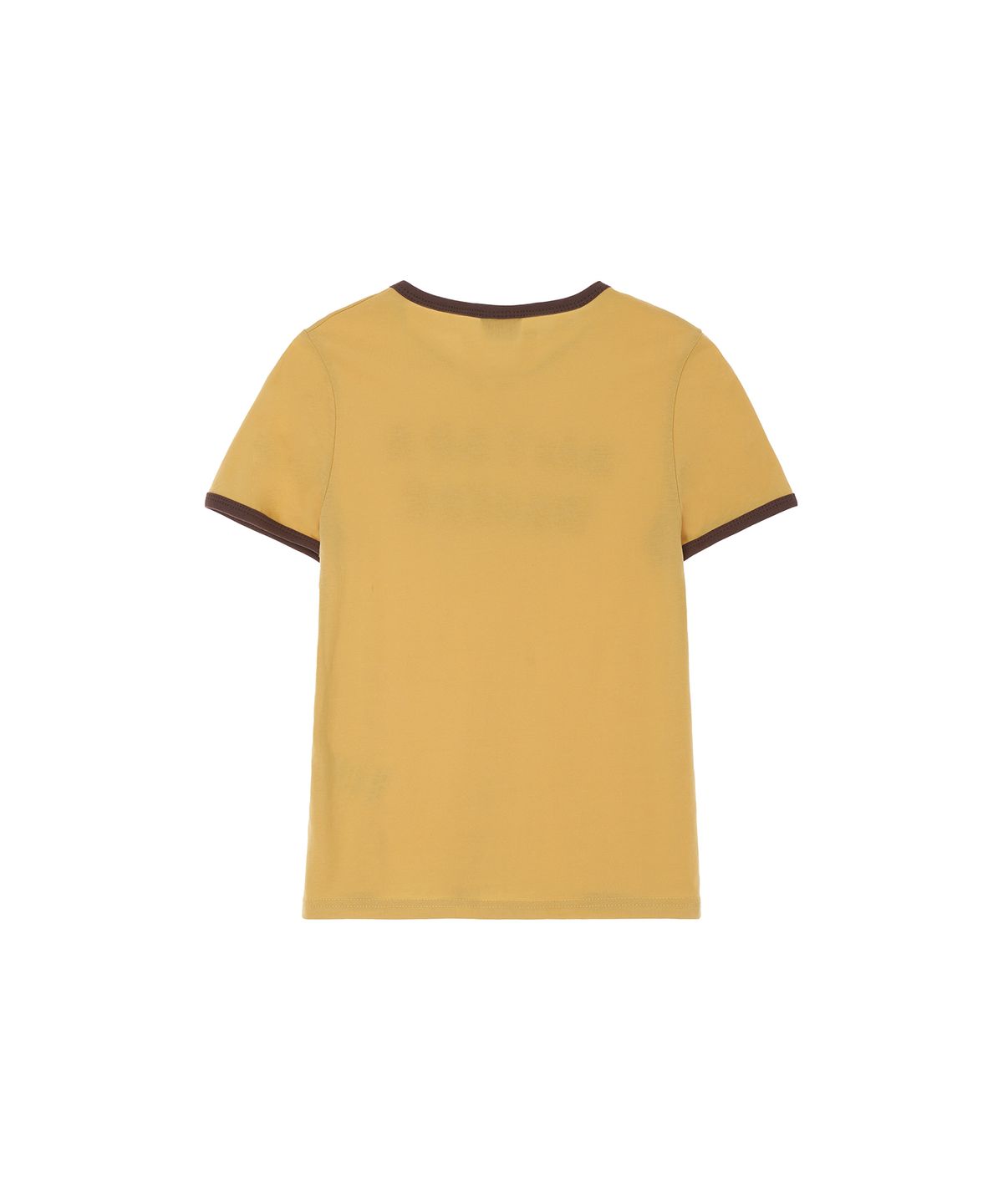 웡커(WANKER) DONT BE A WANKER BABY T-SHIRT YELLOW/BROWN