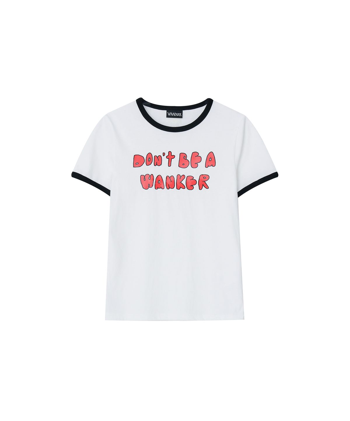 웡커(WANKER) DONT BE A WANKER BABY T-SHIRT WHITE/NAVY