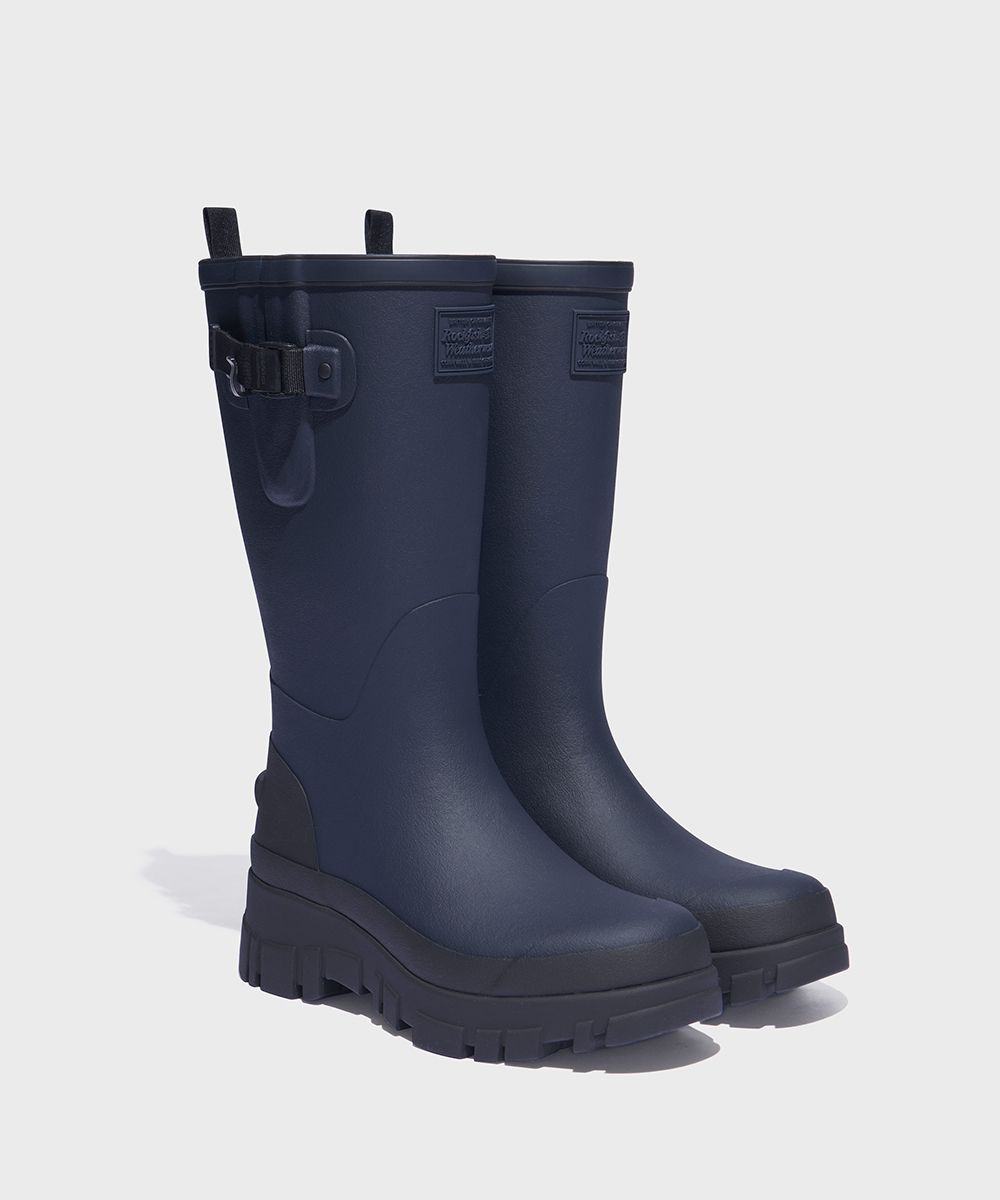 ★ROCK FISH★ FLATFORM LACEUP RAIN BOOTS LONG 3 colors RF1S Rockfish Weatherwear FLATFORM RAIN BOOTS LONG | SHOES