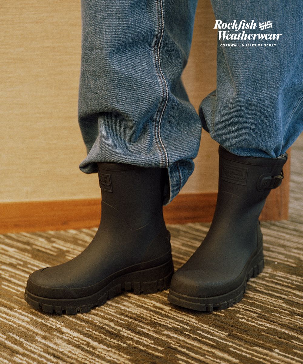 (W) Rockfishweatherwear ★ Flatform Long Rain Boots Black ★ MUSINSA | ROCKFISH WEATHERWEAR FLATFORM RAIN BOOTS LONG - 7