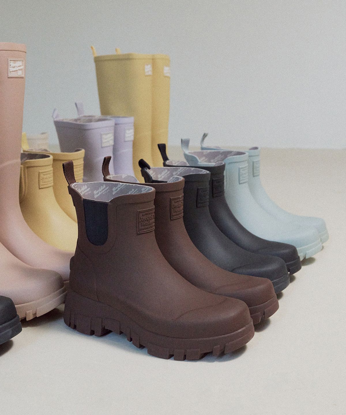 락피쉬웨더웨어(ROCKFISH WEATHERWEAR) FLATFORM CHELSEA RAIN BOOTS - 5 colors