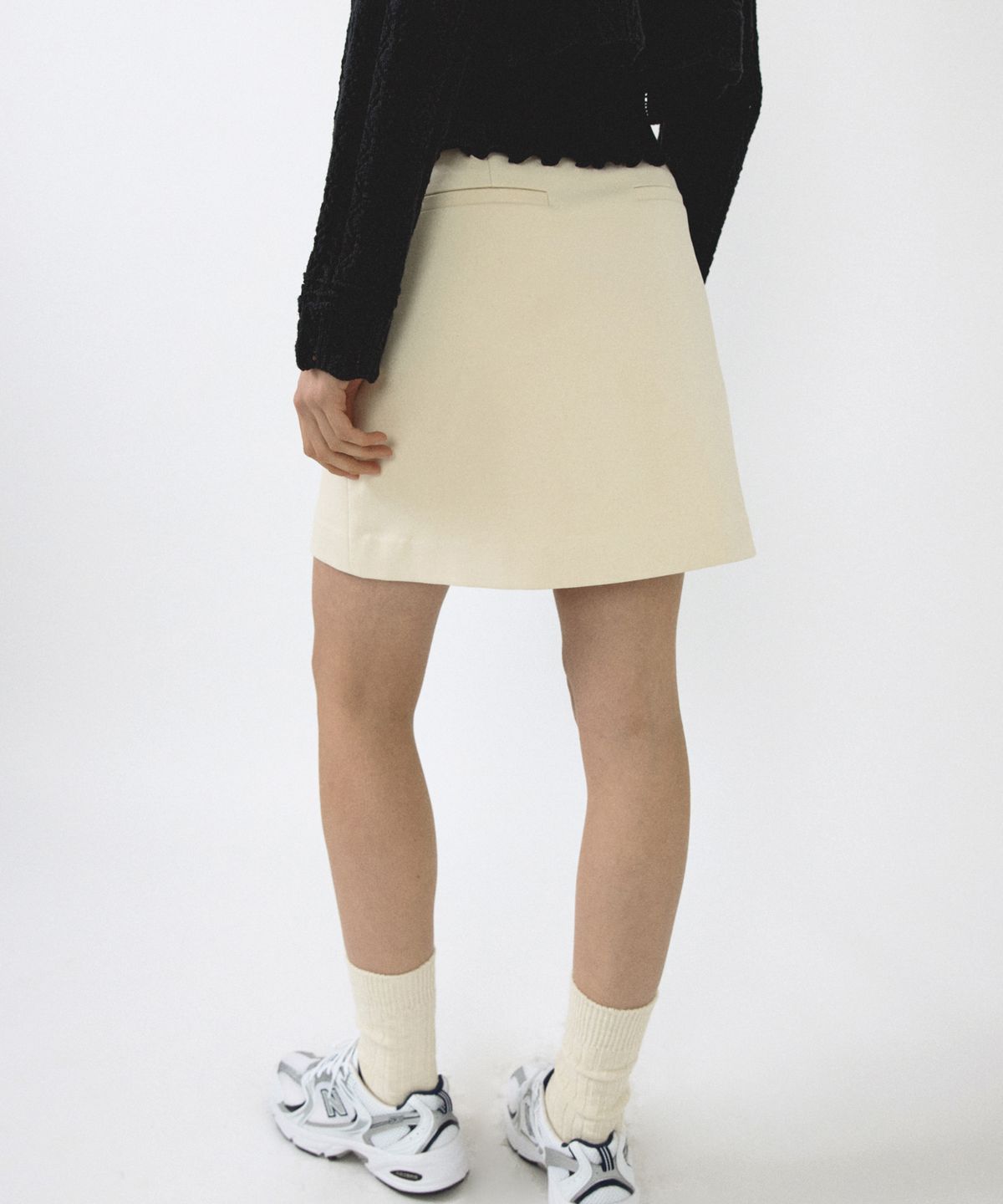 오떼뜨(OCTETTE) COTTON BUTTON WRAP SK_CREAM