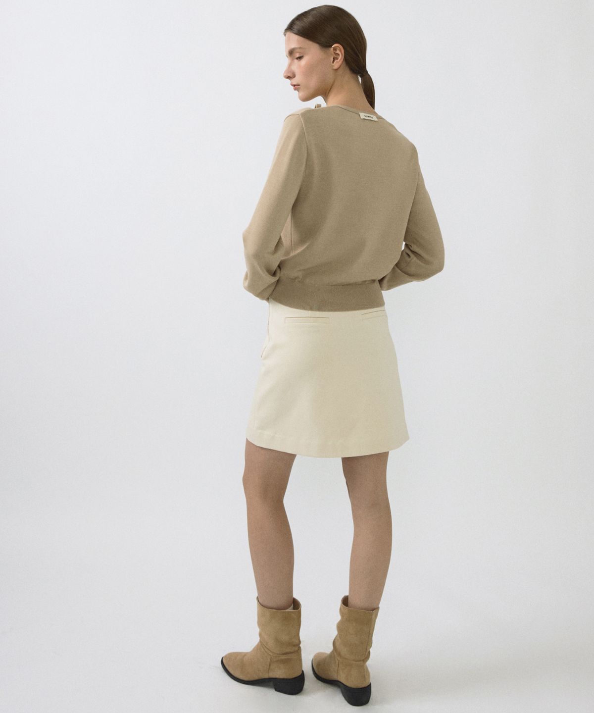 오떼뜨(OCTETTE) COTTON BUTTON WRAP SK_CREAM