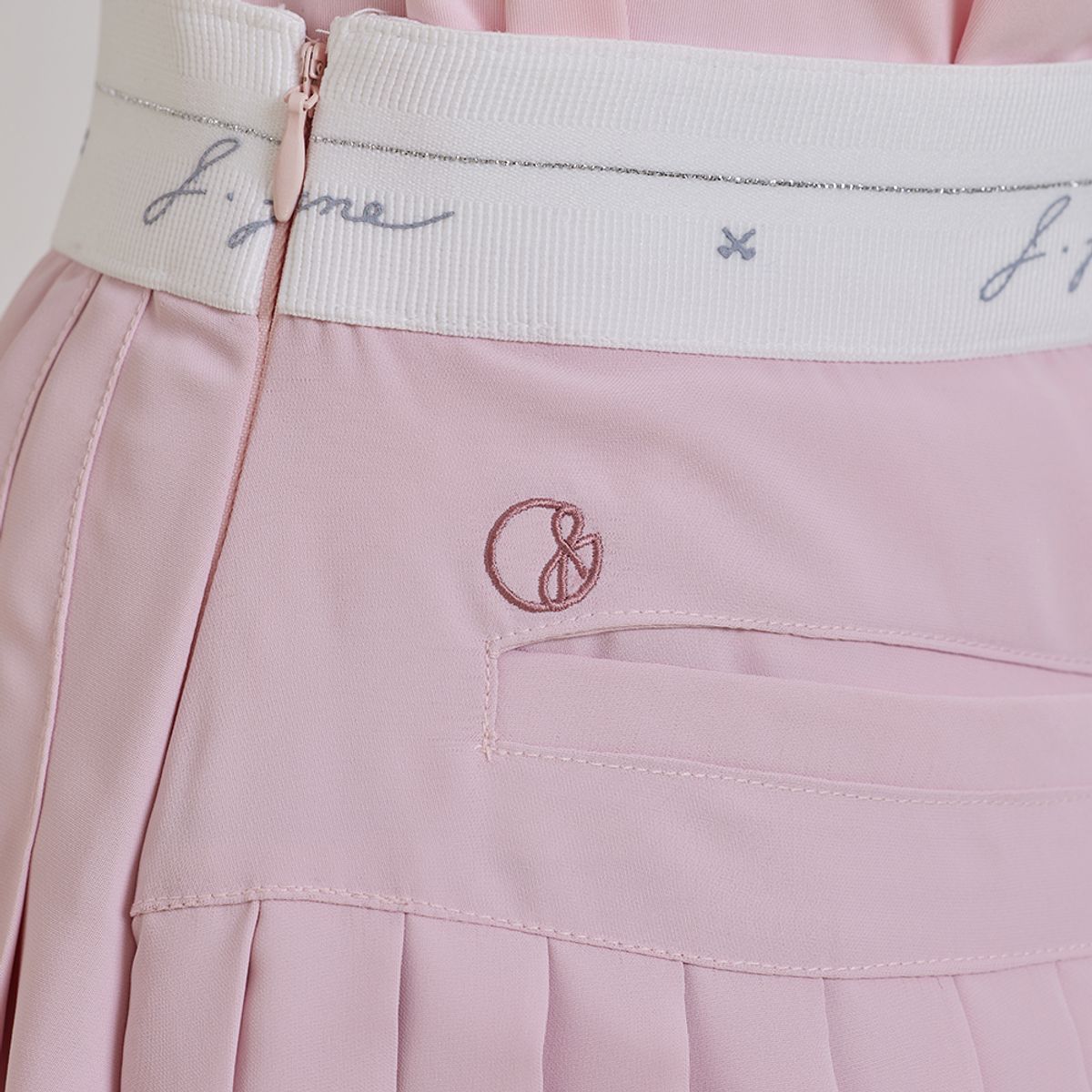 제이제인(J.JANE) 언발 쉬폰 플리츠 스커트 (Pink)