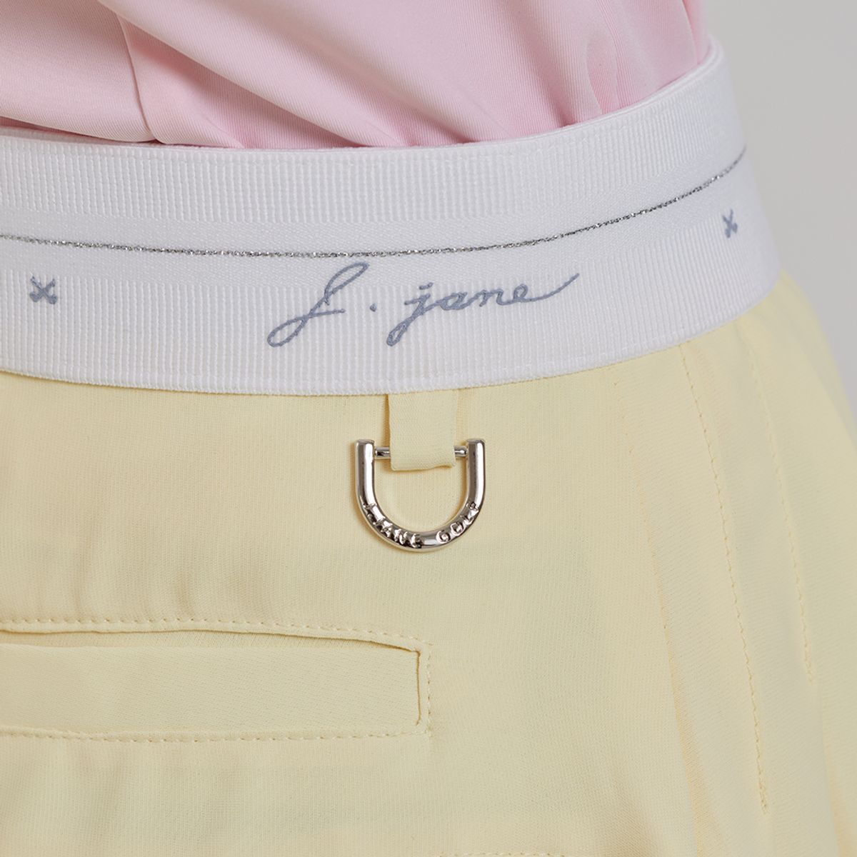 제이제인(J.JANE) 언발 쉬폰 플리츠 스커트 (Lemon)