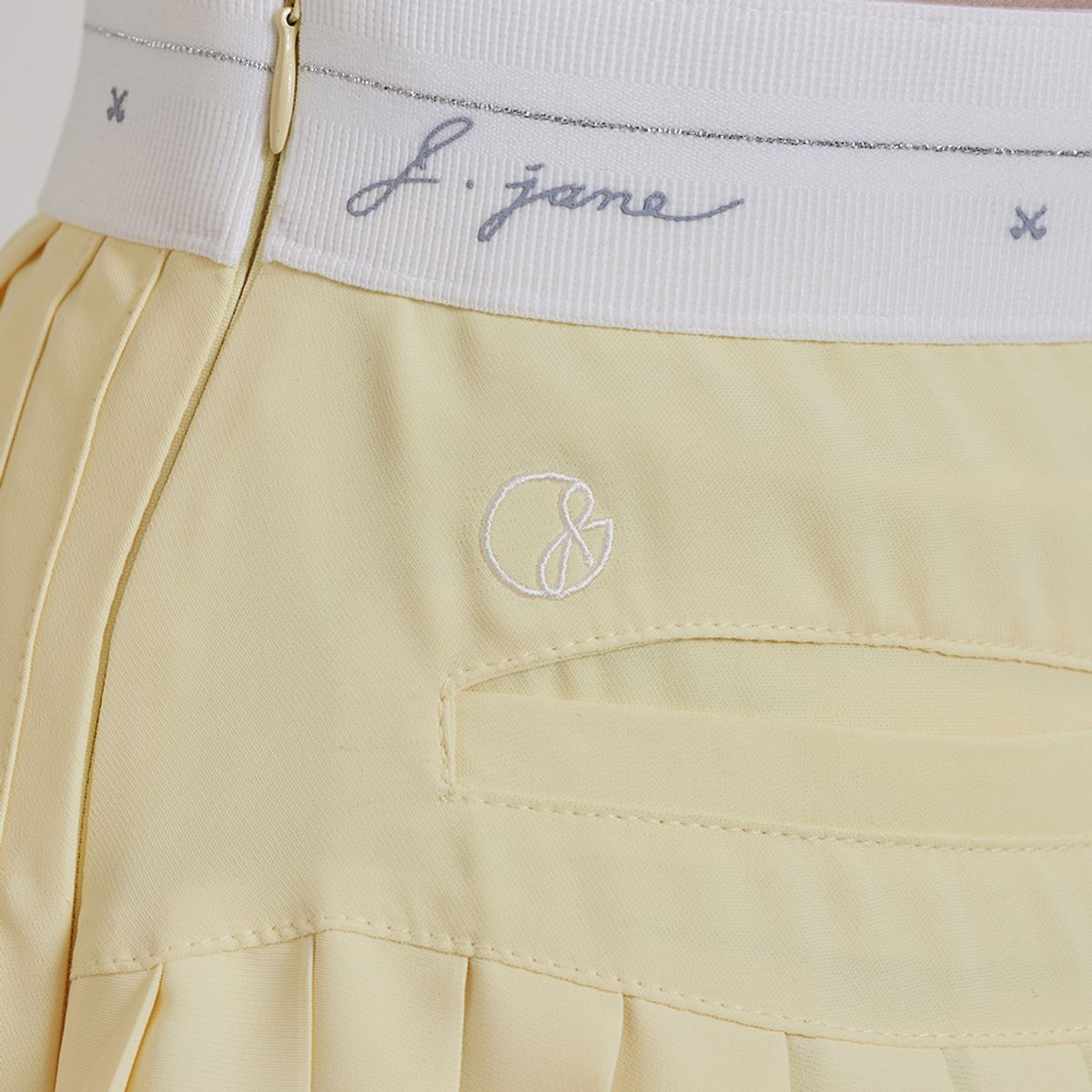 제이제인(J.JANE) 언발 쉬폰 플리츠 스커트 (Lemon)