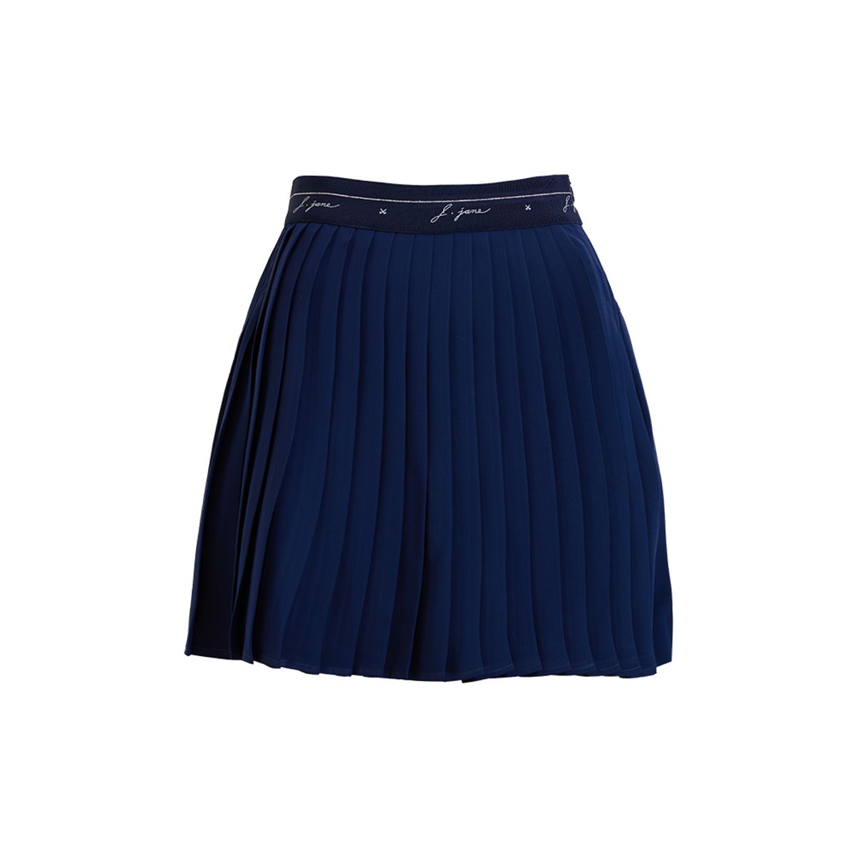 제이제인(J.JANE) 언발 쉬폰 플리츠 스커트 (Navy)
