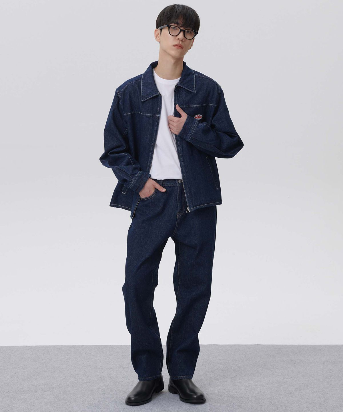 플랙(PLAC) 플라켓 데님 자켓 051N 딥블루