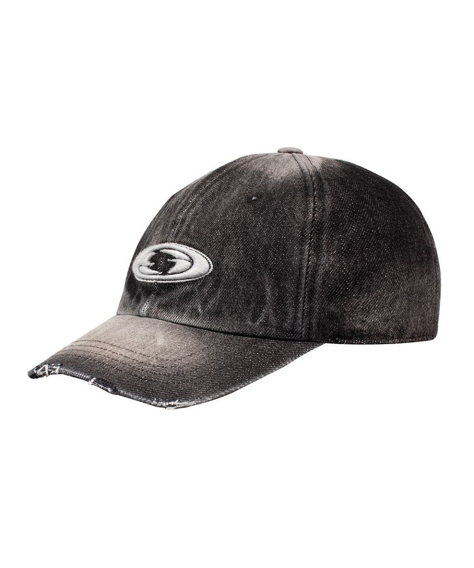 【GRAILZ】DENIM OVAL LOGO CAP [BLACK] 202402291002088511117573765dfd