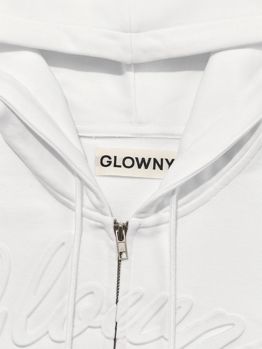 トップス GLOWNY JORDAN ZIP-UP HOODIE MUSINSA | GLOWNY JORDAN ZIP-UP HOODIE (WHITE)