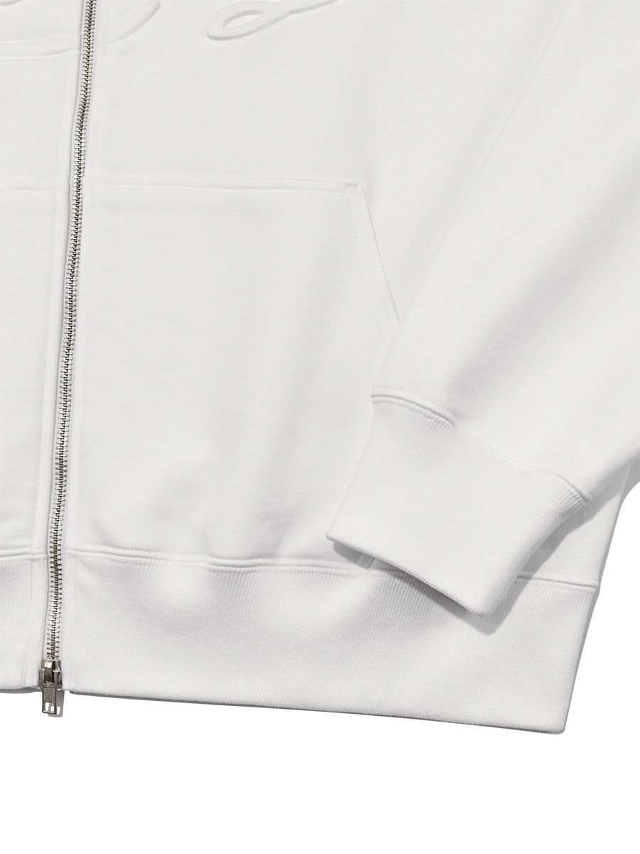 MUSINSA | GLOWNY JORDAN ZIP-UP HOODIE (WHITE)