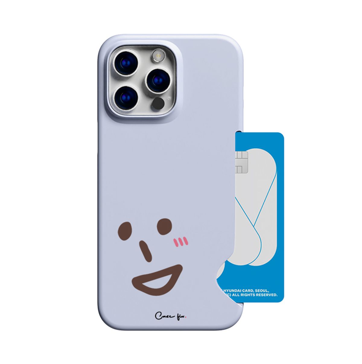 케이스픽스(CASEFIX) FIX  아이폰 전기종 코쟁이친구들  슬림하드 카드 수납 케이스