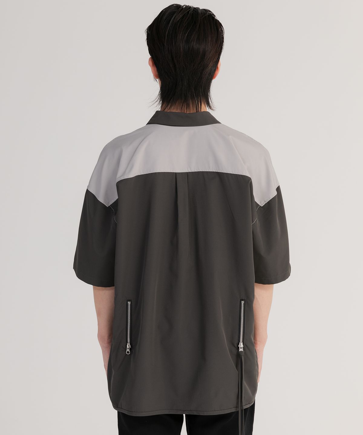 플레이버리즘(FLAVORISM) CURVED POCKET ZIP-UP SHIRT (TO0019-1)