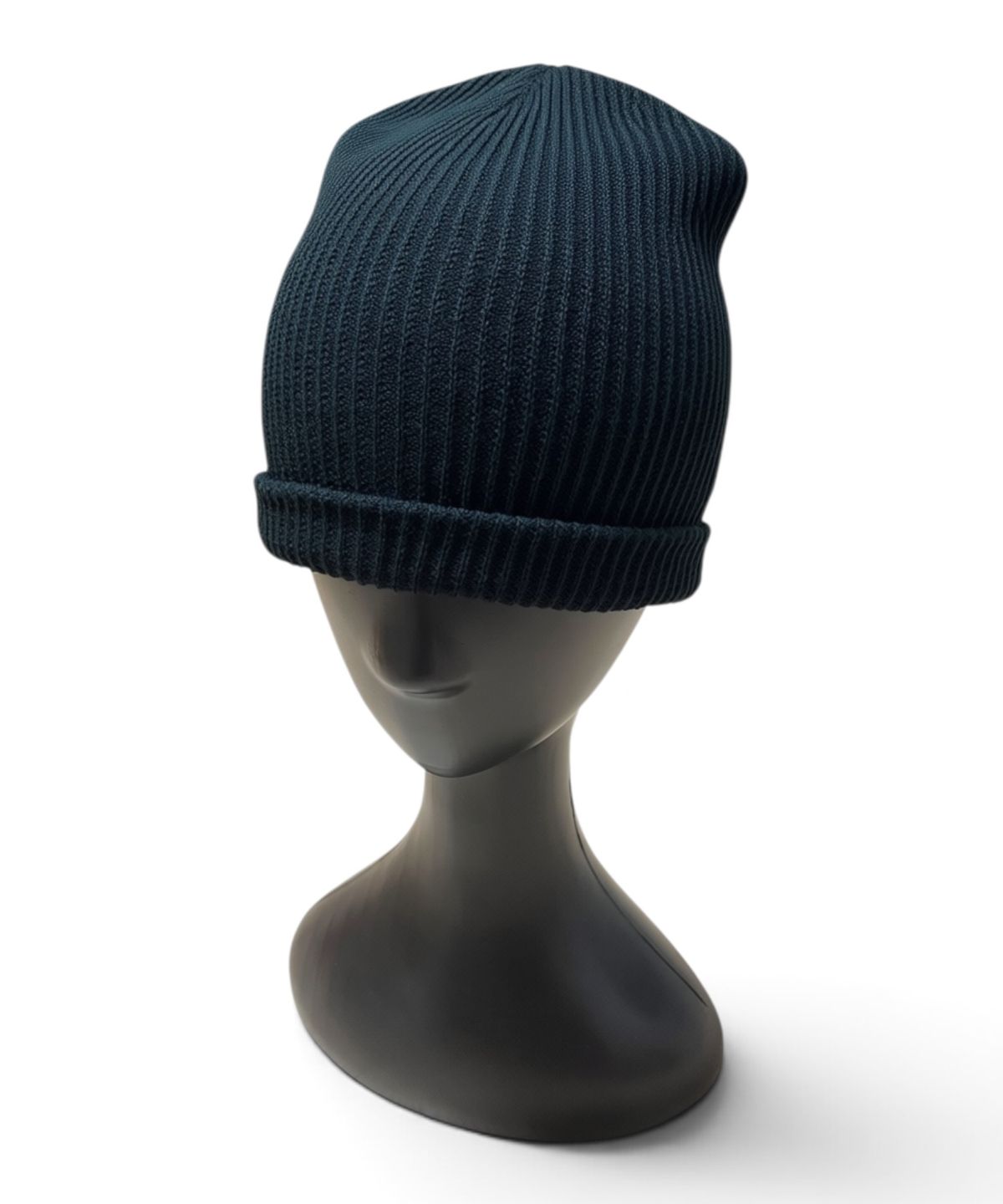 본슬리피(BORN SLIPPY) Ribbed Short Beanie (Black)