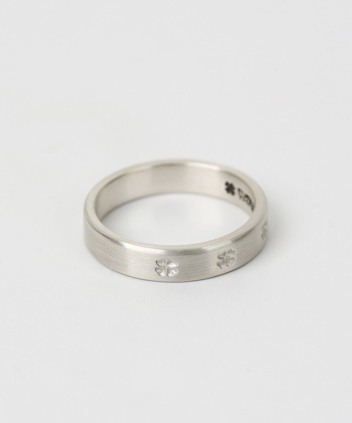 그레이노이즈(GRAYNOISE) Clover simple rail ring W (925 silver)