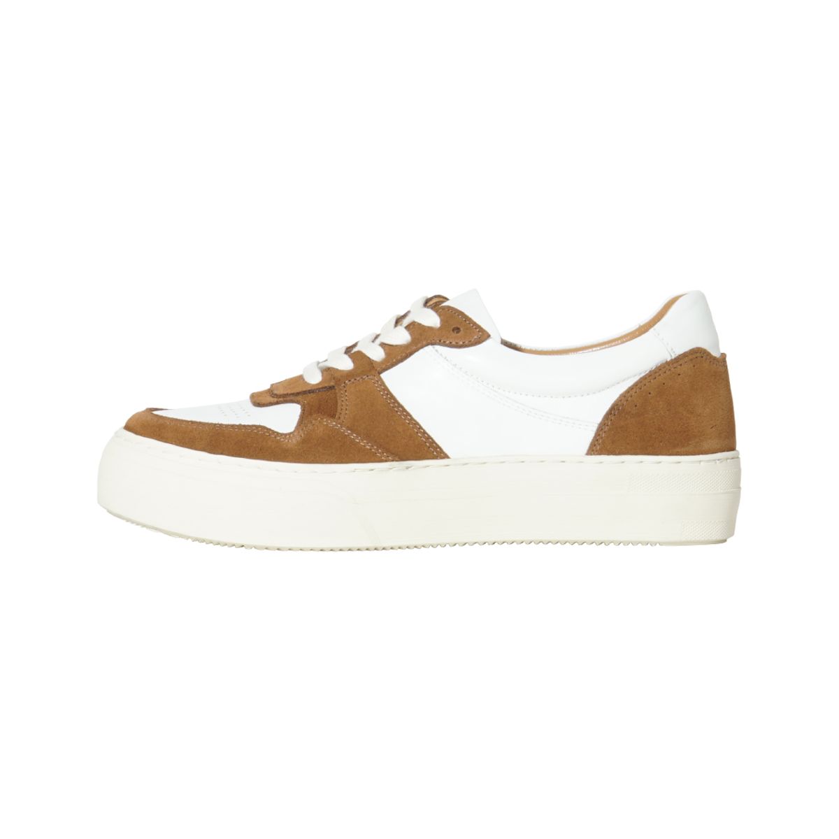 길프(GUILF) Chester Retro Sneakers in Calfsuede Medium Curry