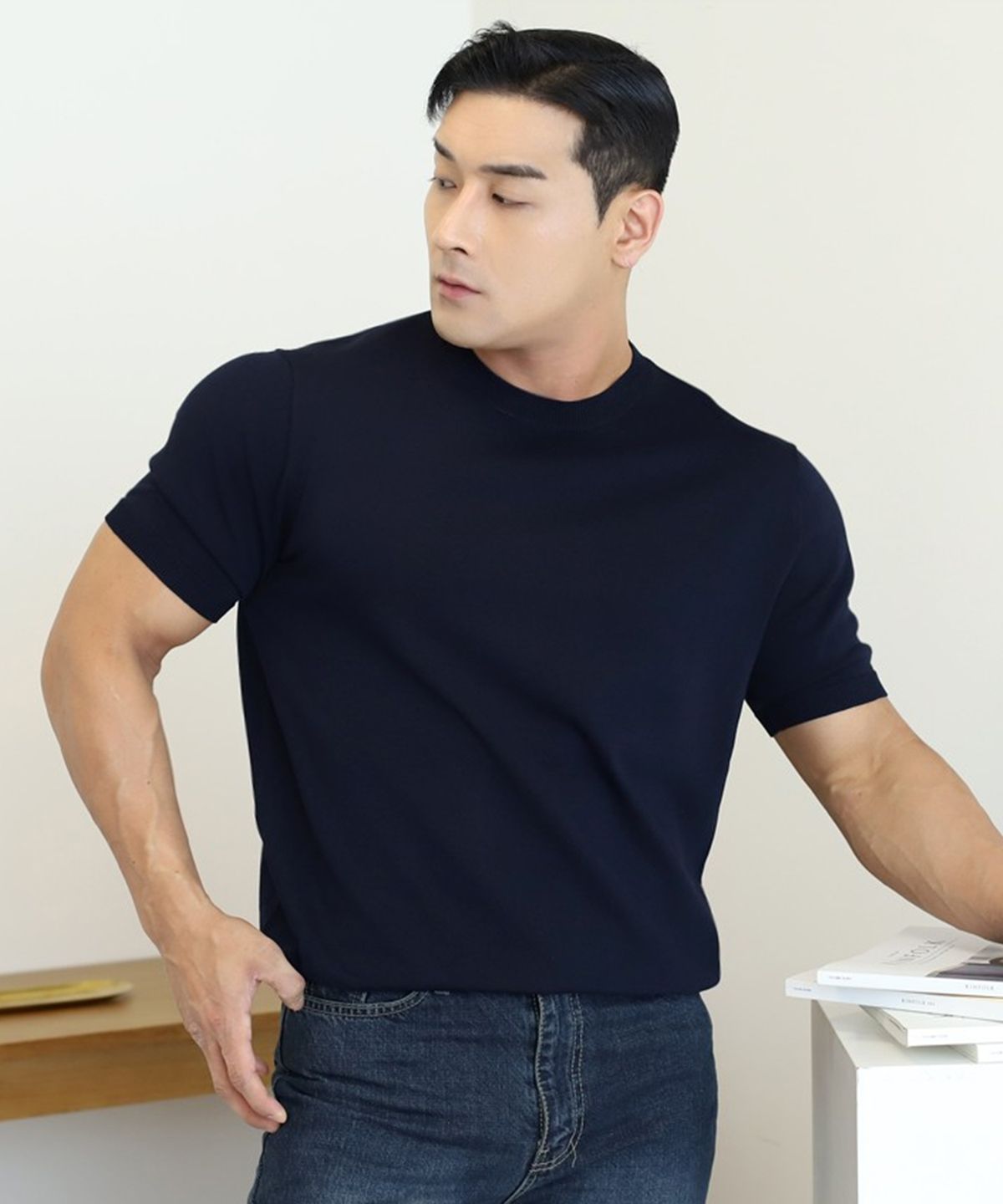 보스트핏(BOASTFIT) 아이스 라운드넥 반팔니트