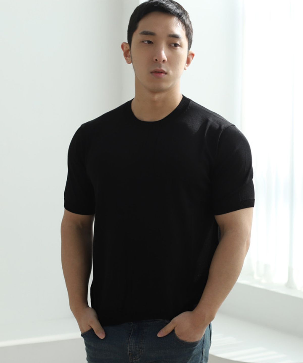 보스트핏(BOASTFIT) 아이스 라운드넥 반팔니트