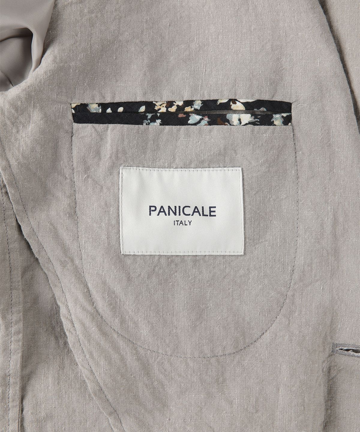 빠니깔레(PANICALE) 그레이 시그니처 리넨 자켓