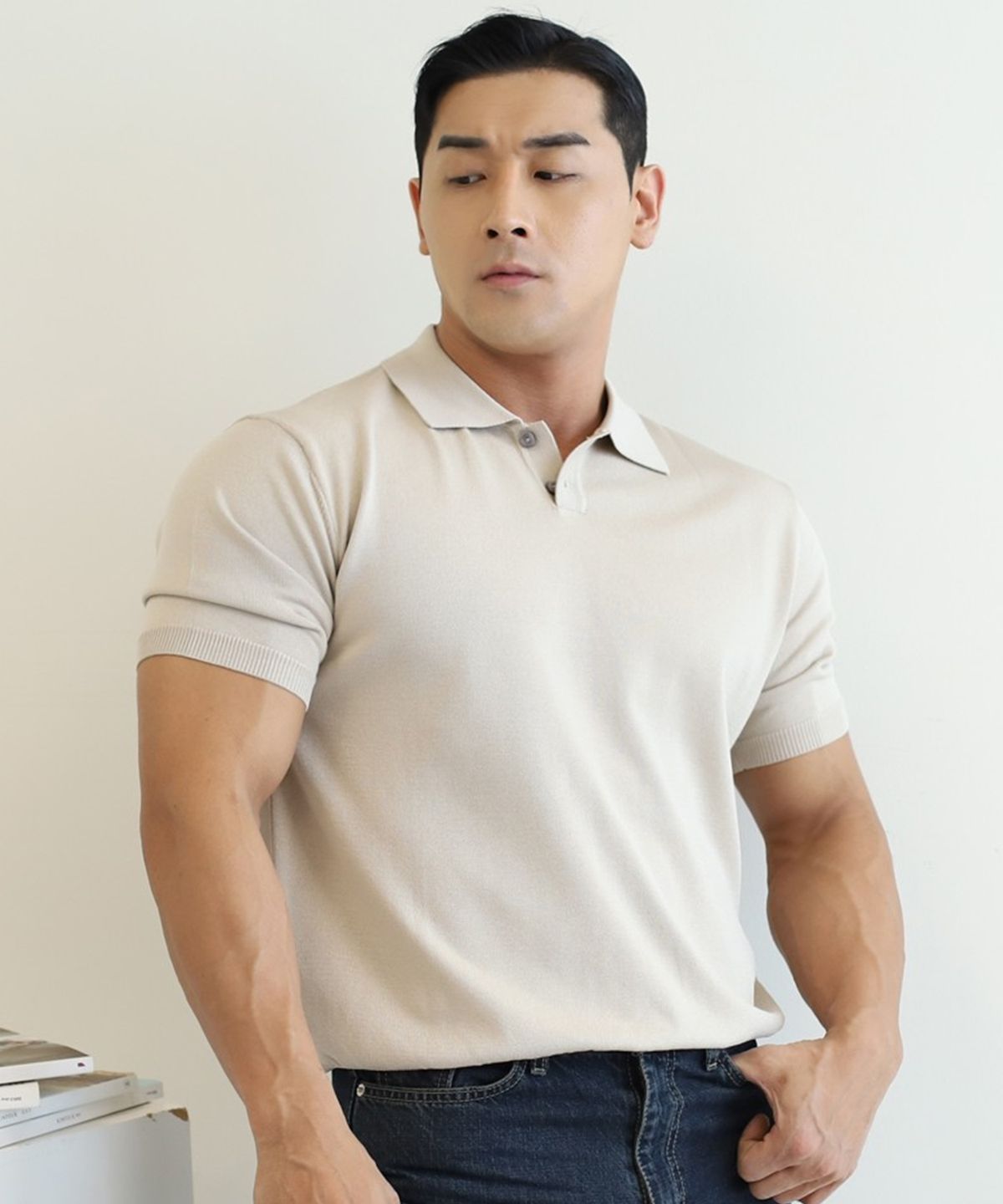 보스트핏(BOASTFIT) 아이스 카라넥 반팔니트