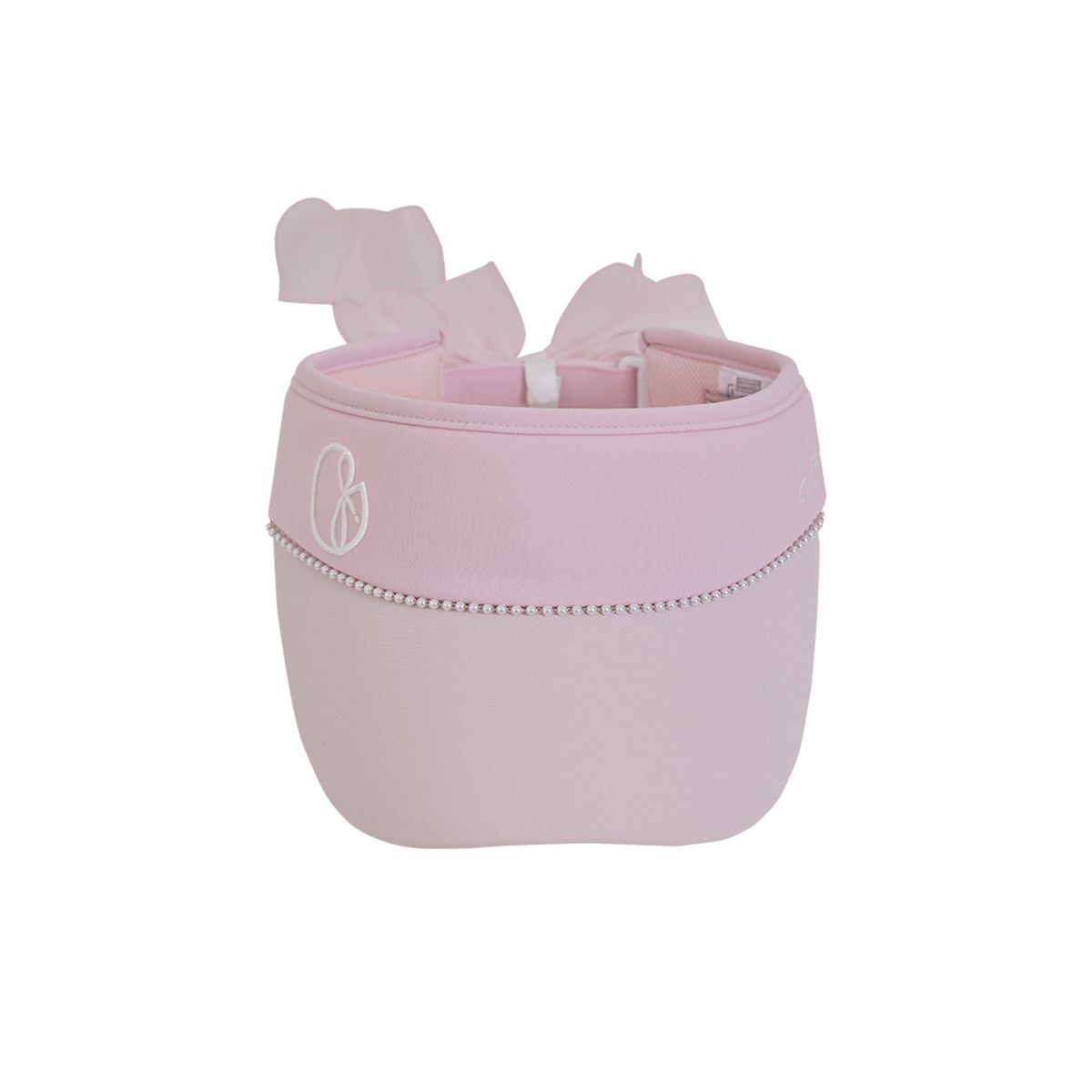제이제인(J.JANE) 진주 라인 리본 썬캡 (Pink)