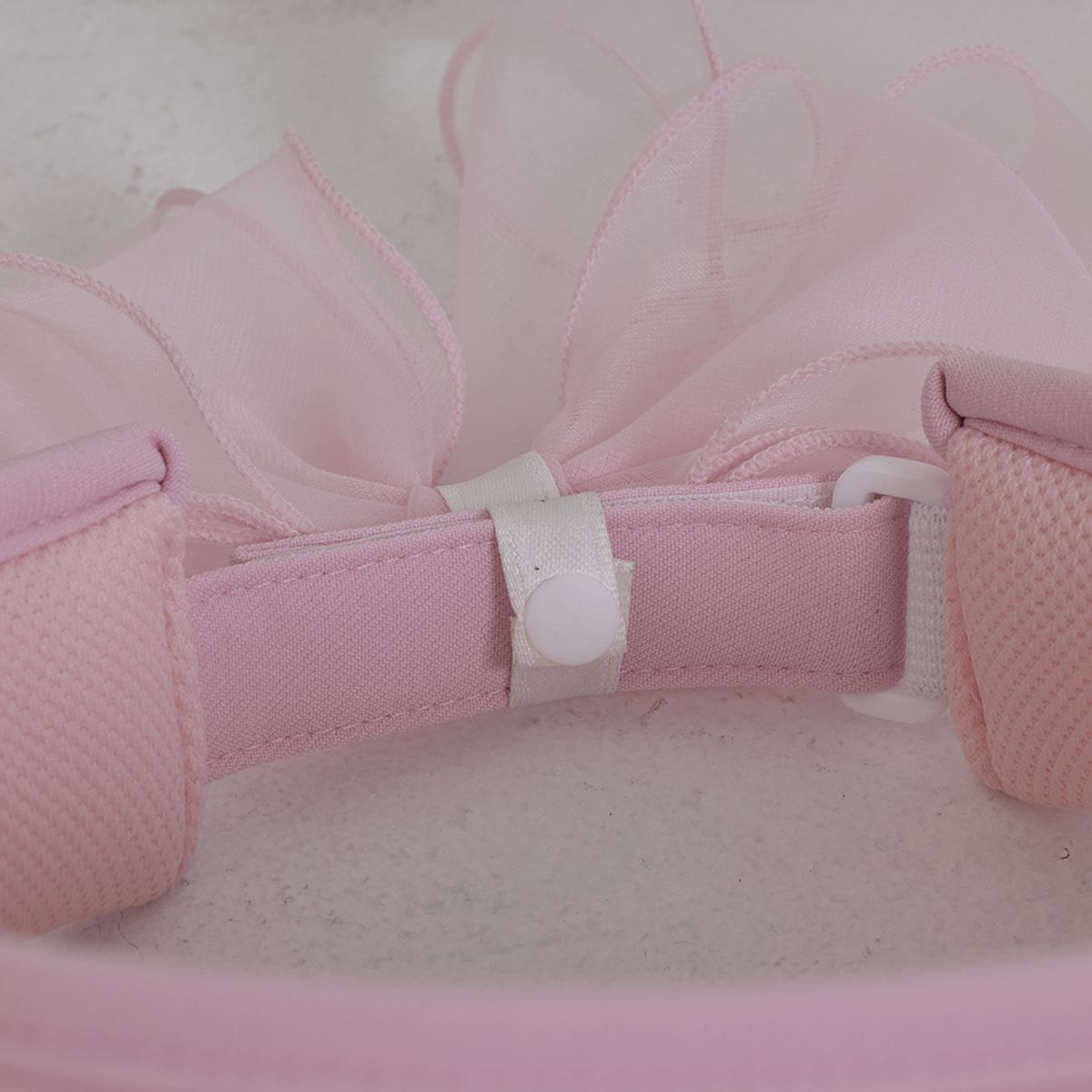 제이제인(J.JANE) 진주 라인 리본 썬캡 (Pink)