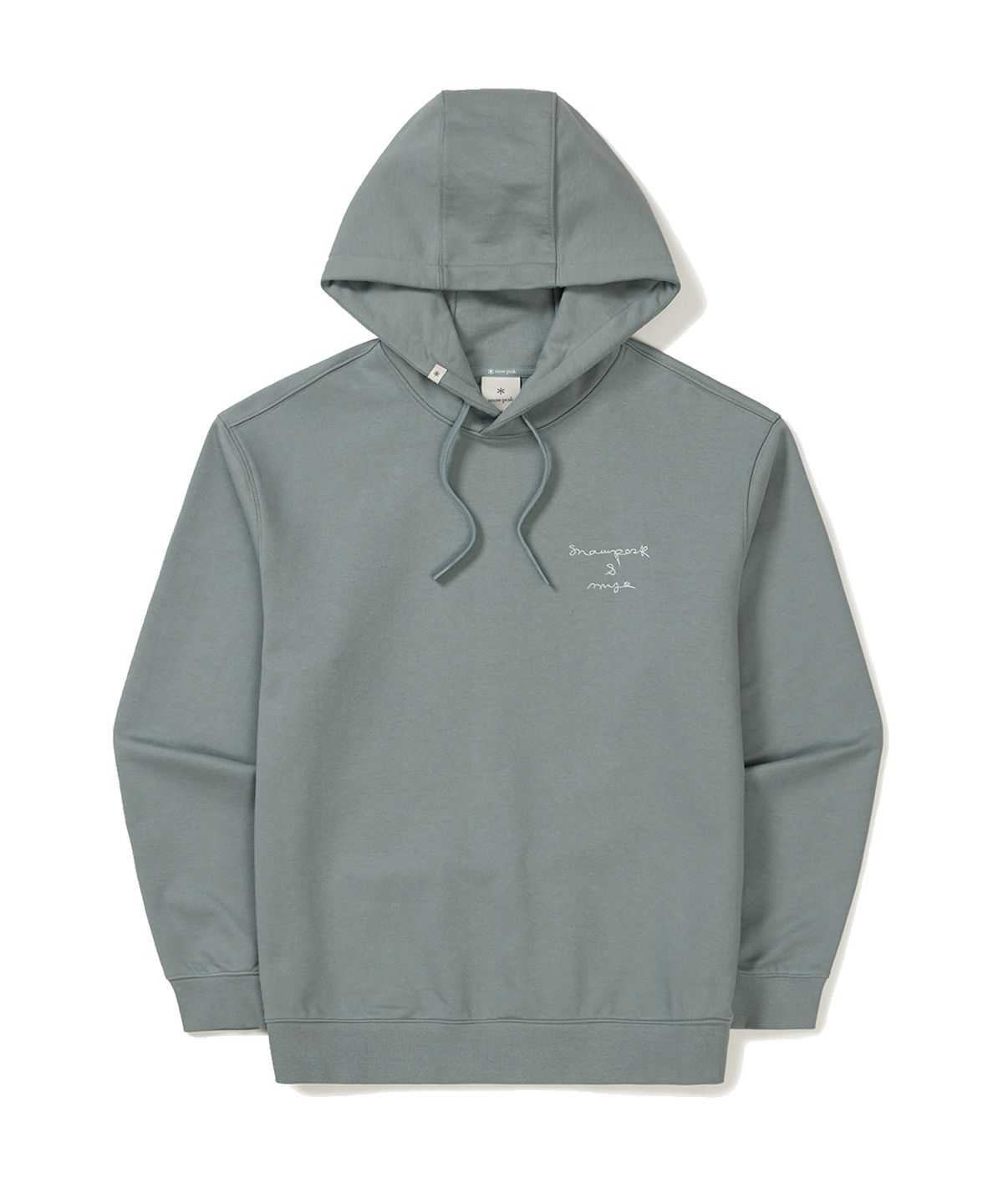 스노우피크 어패럴(SNOWPEAK APPAREL) [스노우피크 X 마이큐] 후드 티셔츠 Vintage Green (S24SMFHD52)