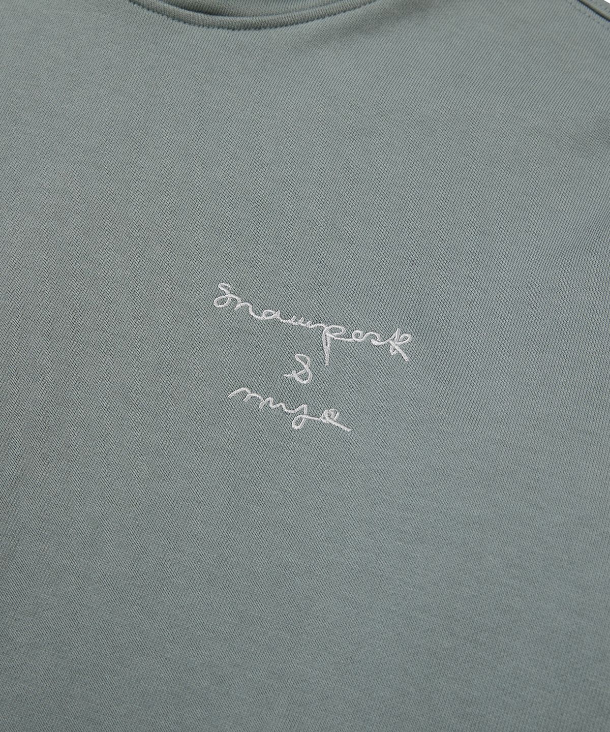 스노우피크 어패럴(SNOWPEAK APPAREL) [스노우피크 X 마이큐] 후드 티셔츠 Vintage Green (S24SMFHD52)