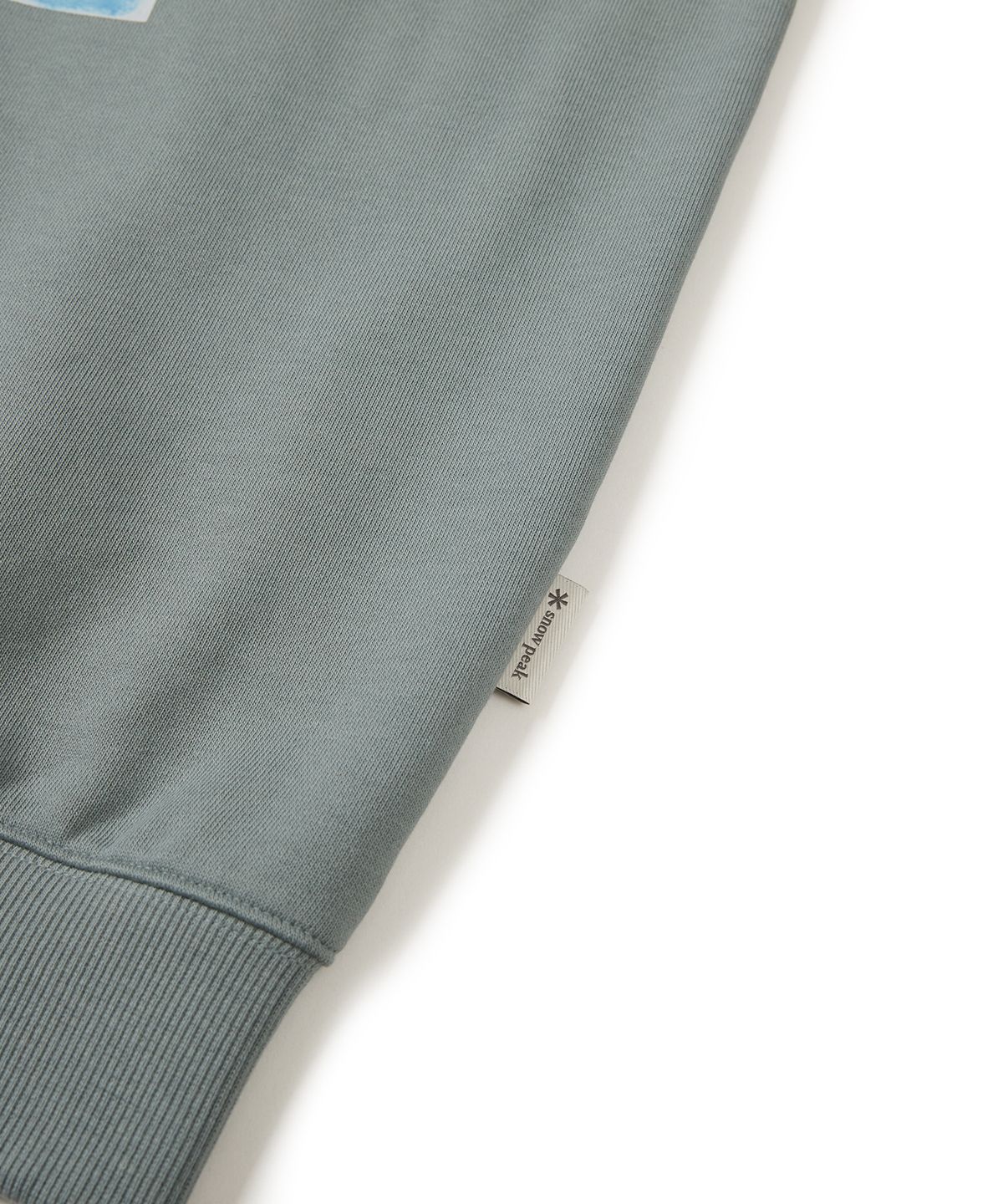 스노우피크 어패럴(SNOWPEAK APPAREL) [스노우피크 X 마이큐] 후드 티셔츠 Vintage Green (S24SMFHD52)