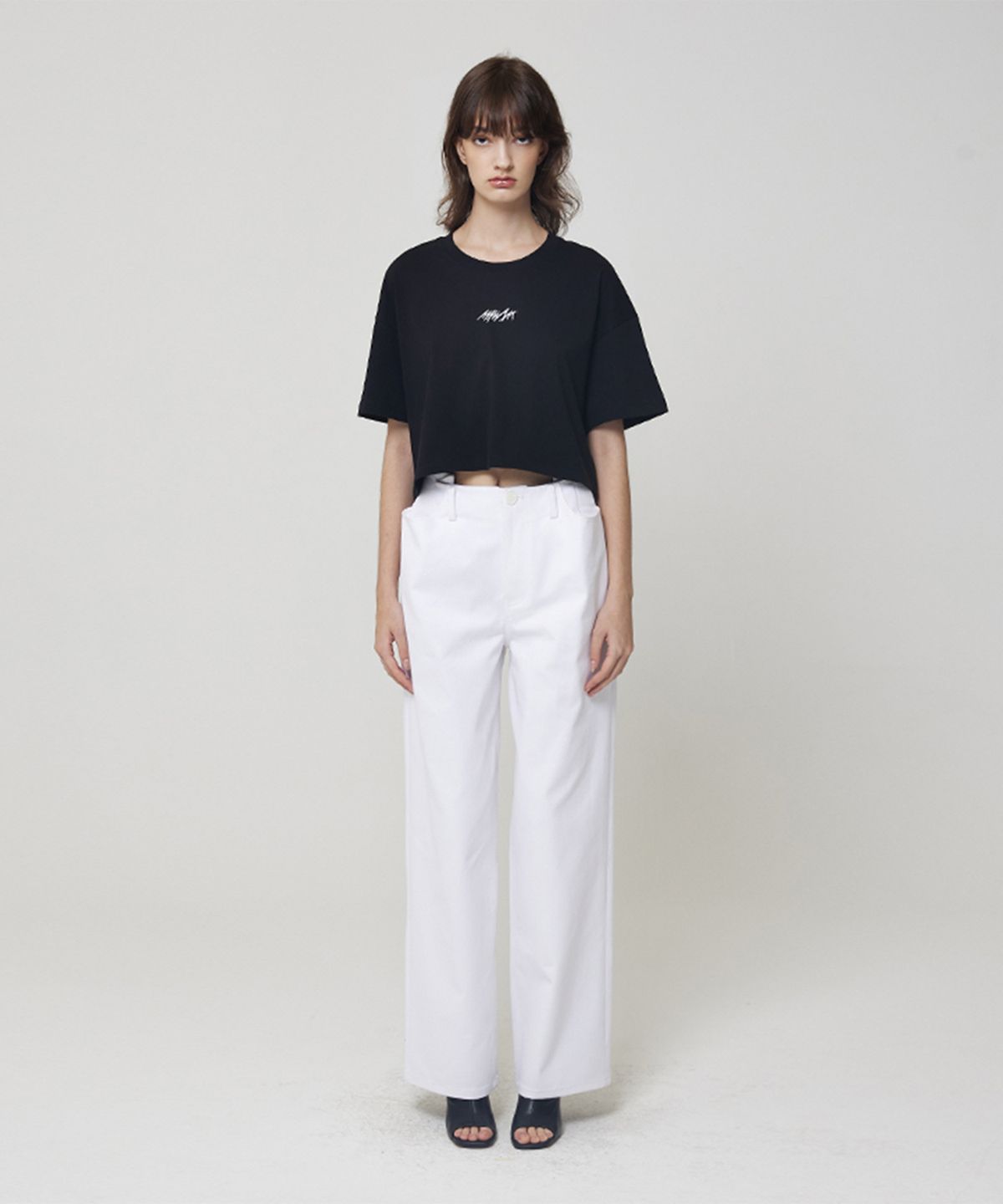 므아므(MMAM) Pin tuck wide denim pants