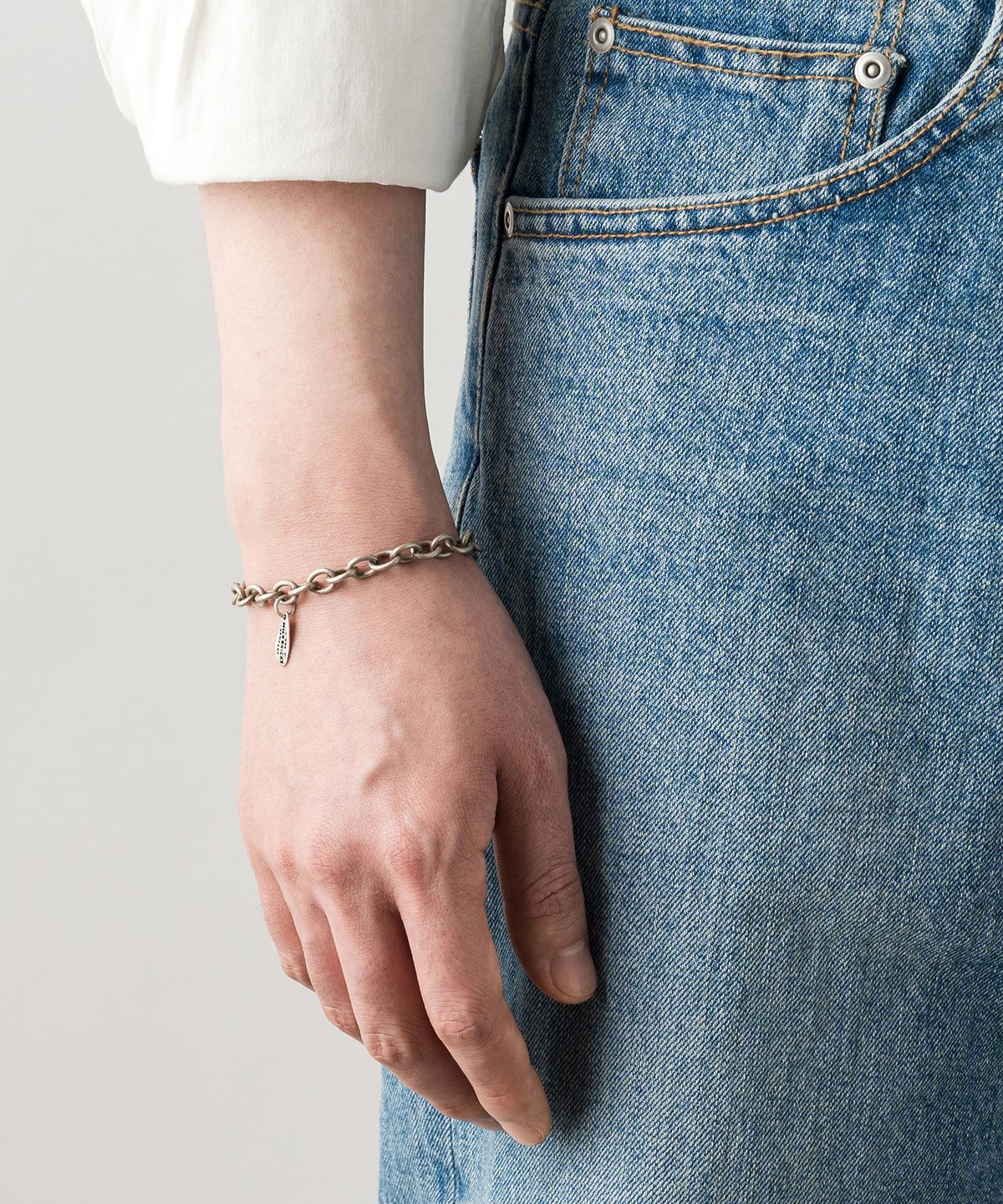 와일드 브릭스(WILD BRICKS) BD LINK CHAIN BRACELET (silver)